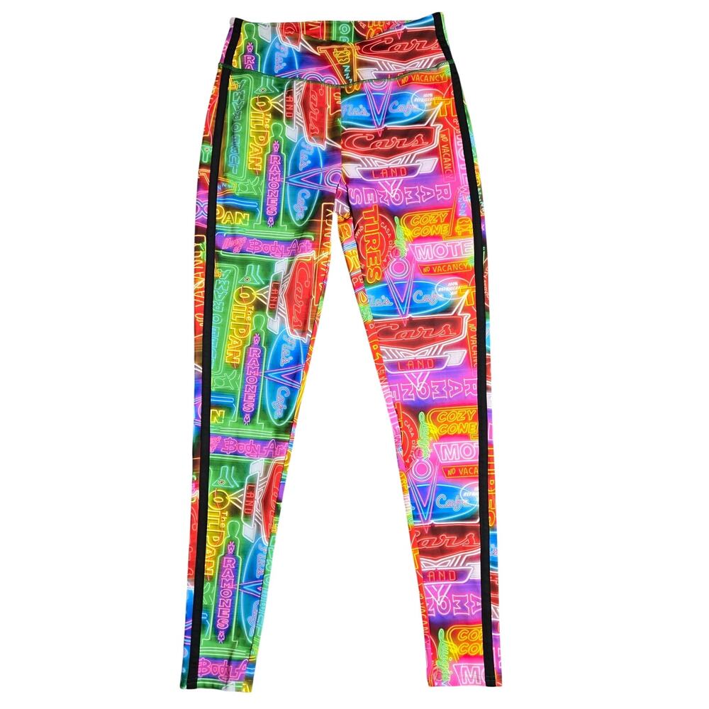 Disney‎ Cars Colorful Women's Leggings Size: M